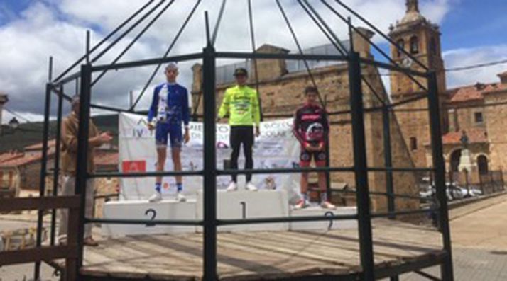 Imagen del podio ayer. 