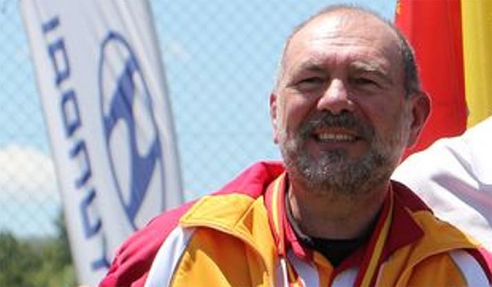 García, en su presencia en la localidad salmantina de Guijuelo. /Salamancartvaldia.es