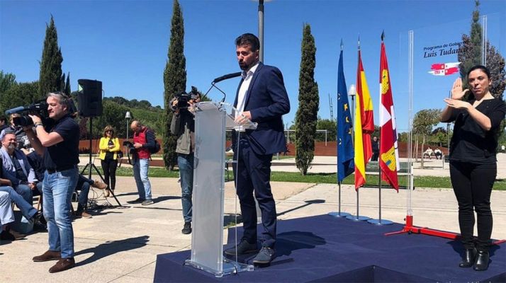 Luis Tudanca, este sábado en la presentación de su programa de gobierno. /PSCyL