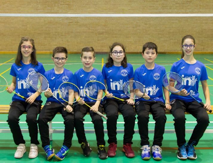 Deportistas del Valonsadero Bádminton que participarán en el Campeonato de España Sub11 en Pontevedra