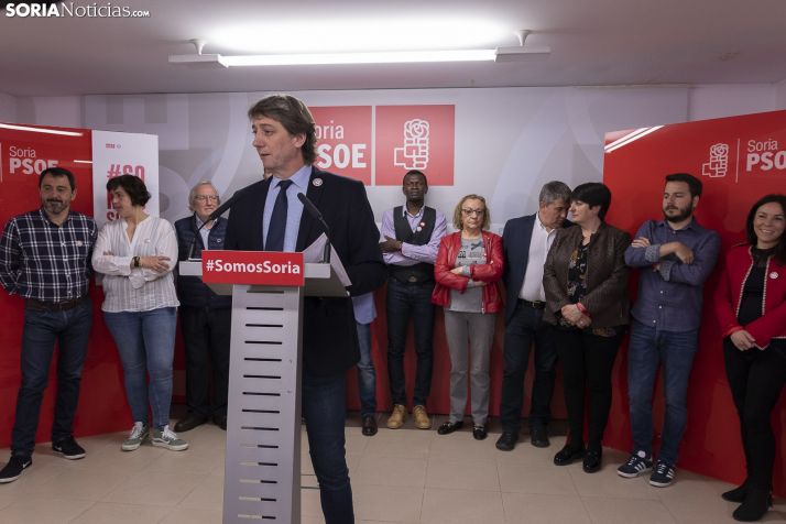 Rueda de Prensa en la Sede del PSOE. /Jasmín Malvesado