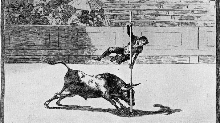  Detalle de unos de los grabados de Goya fotografiado por Roberto Kallmayer que puede verse en Las Ventas