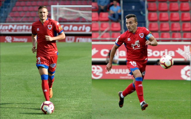 Adrián Ripa y Luis Valcarce no continuarán defendiendo la elástica del Numancia la próxima temporada. CD Numancia