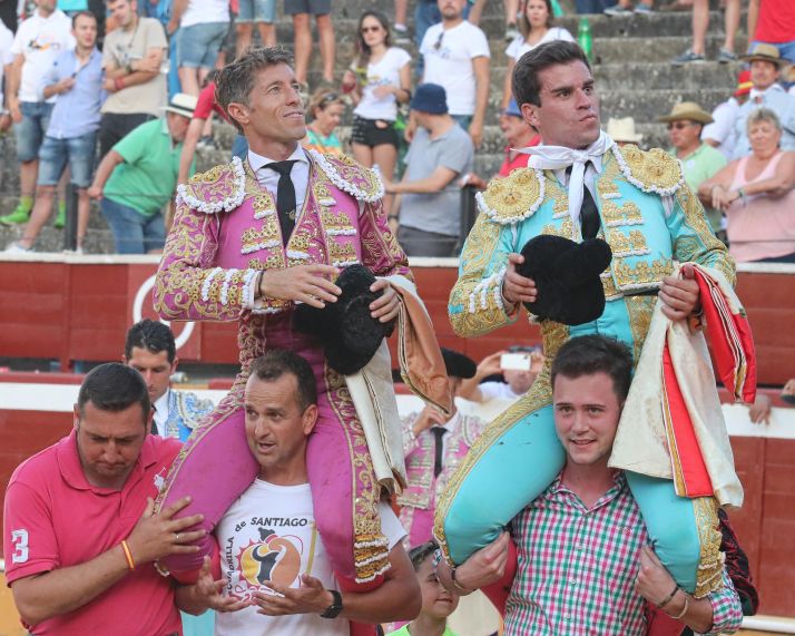 Escribano y Pinar, por la puerta grande en Soria. /Tauroemocion