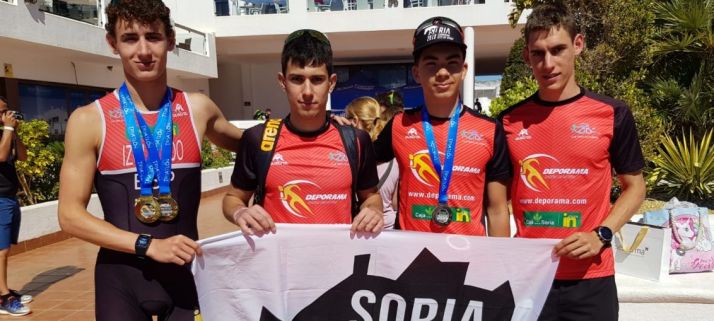 El Triatlón Soriano logra varias medallas en Mar de Pulpí