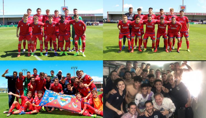 Imágenes de los distintos cuadros de las promesas del CD Numancia. /CDN