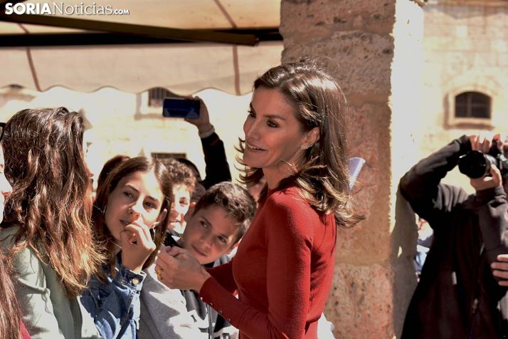 La Reina Letizia visita El Burgo de Osma.