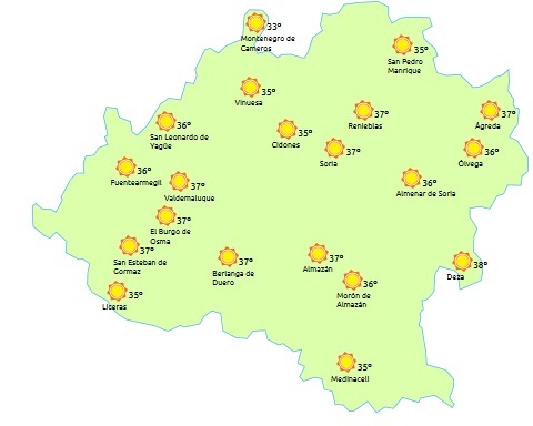 Continúa el calor razando los 40 grados este Sábado Agés