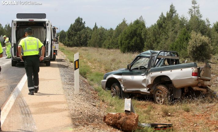 AMPLIACIÓN: Un fallecido en un accidente en Calatañazor