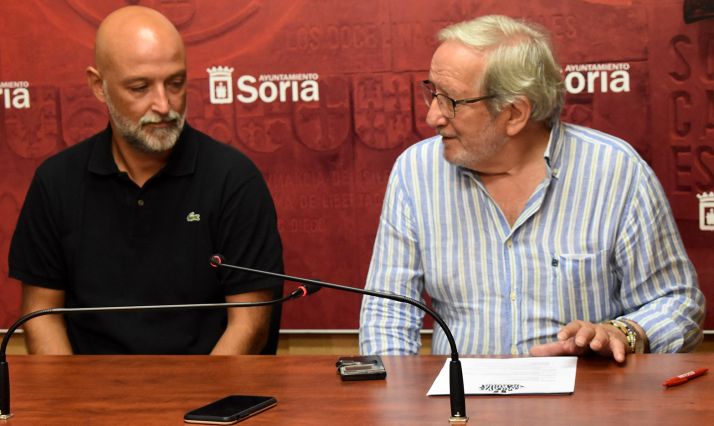 Frutos (izda.) y Bárez este jueves. /Ayto.