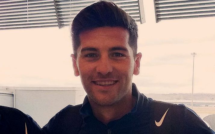 El futobolista agredeño Javi Bonilla. 