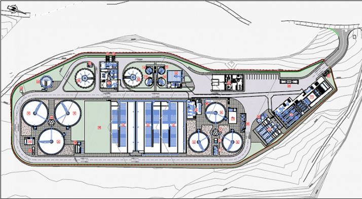 Una imagen del proyecto de la EDAR. 