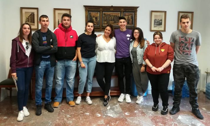 Los estudiantes este miércoles. /Ayto.