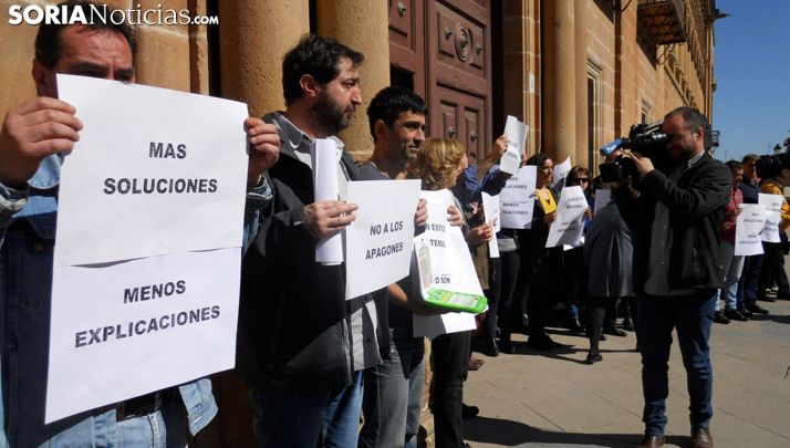 Concentración de empleados de Justicia en una imagen de archivo. /SN