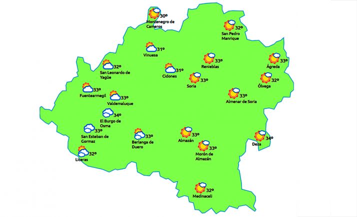 Temperaturas hasta los 37º C para este martes