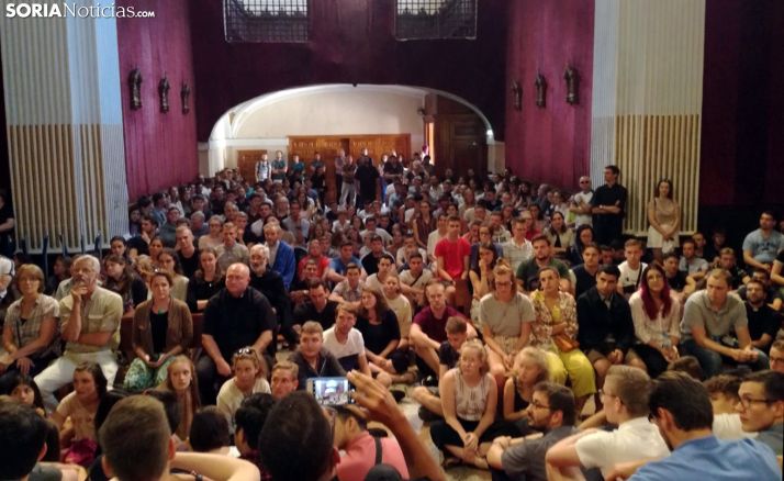 Una imagen de la visita al monasterio de la Concepción, en Ágreda. /SN
