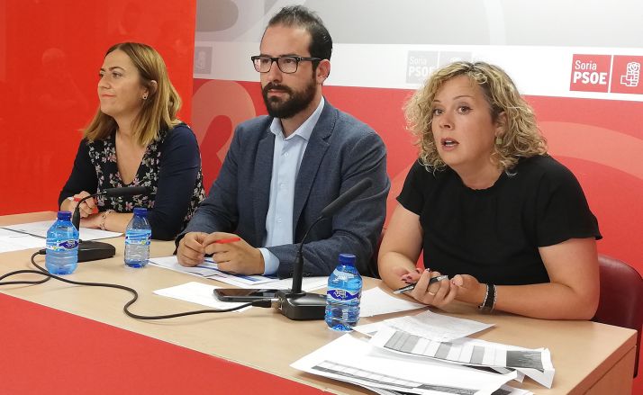 De izquierda a derecha, Barcones, Hernández y Villar, este jueves en rueda informativa. 