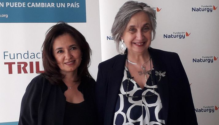 María Eugenia Coronado (izda.) y Carmen Pellicer. 