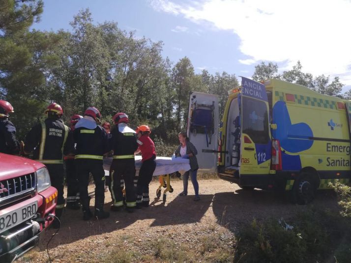 Un varón herido de gravedad en un accidente en Navalcaballo