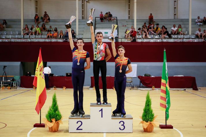 El soriano Héctor Díez repite como campeón nacional de patinaje artístico