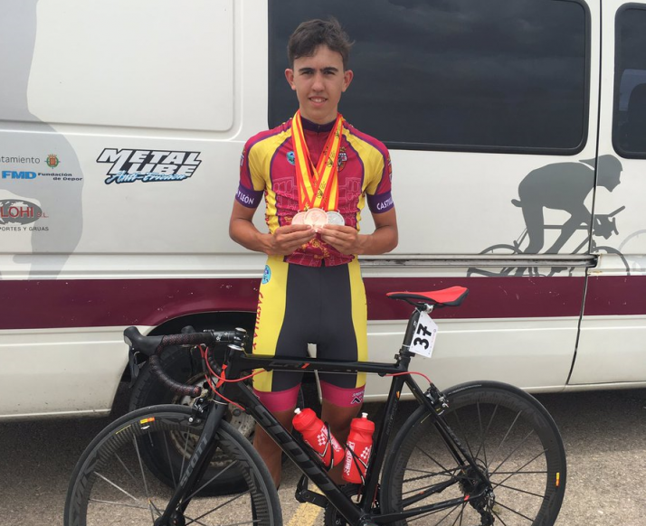 El soriano Antonio González Torres, subcampeón de España de ciclismo en ruta cadete