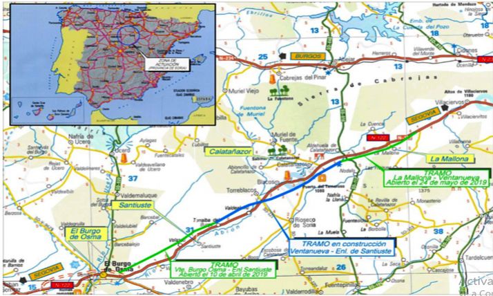 Fomento acuerda la continuidad de los trabajos de la modificación 2 en las obras Venta Nueva-Enlace de Santiuste