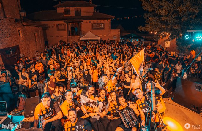 Durante la V edición del Boina Fest. 