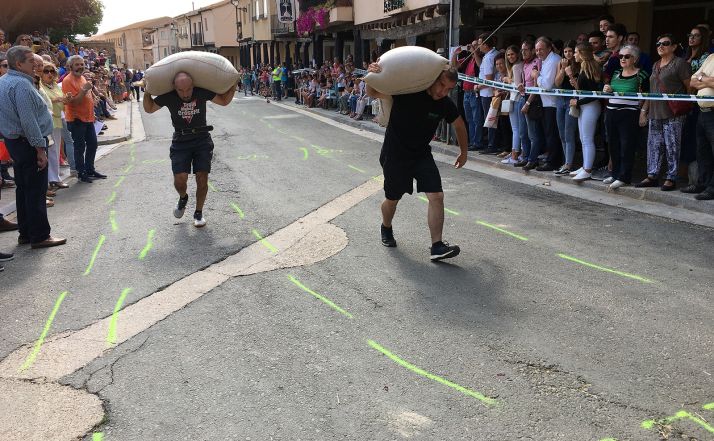 La segunda edición del Campeonato mundial de acarreo de sacos fue en Berlanga de Duero. 