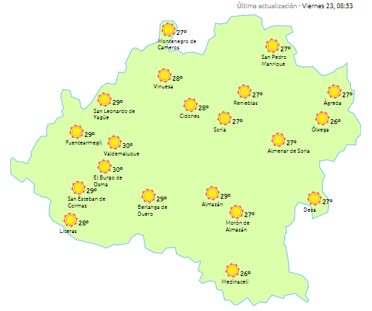 Las temperaturas máximas continúan en ascenso