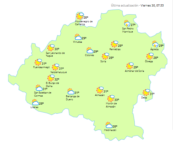 Nuevo ascenso térmico y probabilidad de tormentas