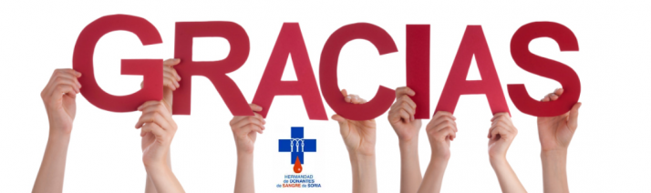 Agradecimiento de la Hermandad de Donantes de Sangre a la sociedad soriana.