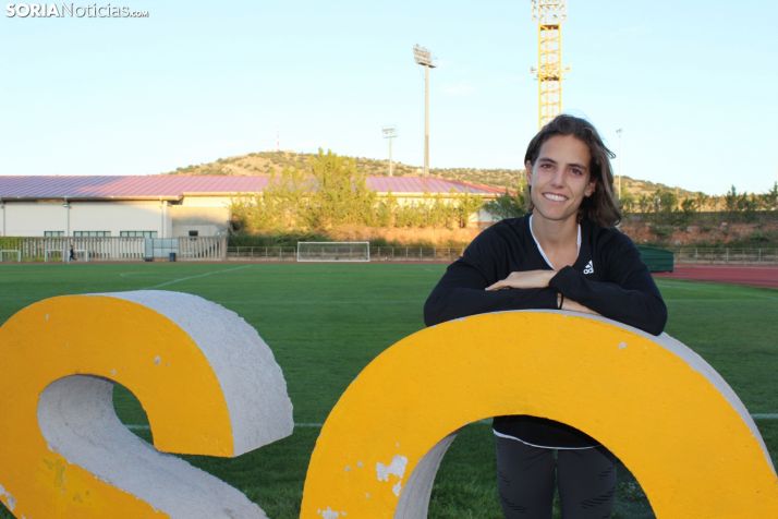 Marta Pérez, después de realizar un entrenamiento en el CAEP. SN