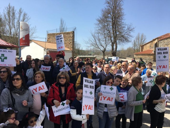 Una de las concentraciones celebrada en Villar del Río. /Archivo