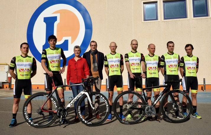 Escuadra ciclista de Soria. E.Leclerc Soria-Seguros Adolfo Rejas