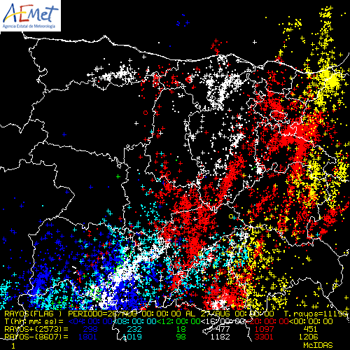 Las otras consecuencias de la tormenta: 775 rayos, un pequeño incendio en el Moncayo y aviones desviados