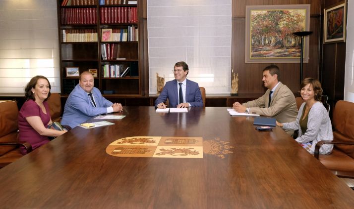 Reunión mantenida esta mañana. Junta de Castilla y León 