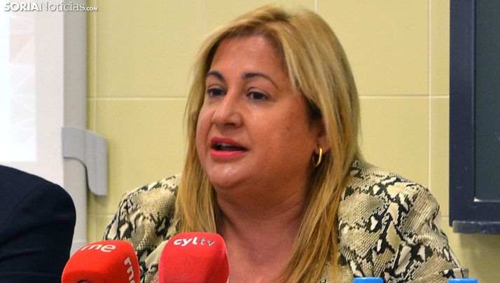 Yolanda de Gregorio este jueves ante los medios informativos. /SN