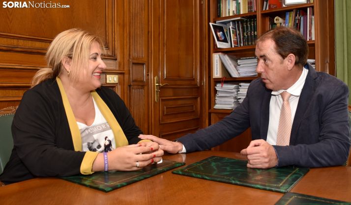 De Gregorio y Serrano este jueves en el despacho de Presidencia del Palacio Provincial. /SN