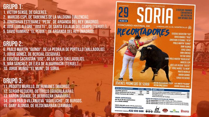 Los grupos para el festejo del domingo. 