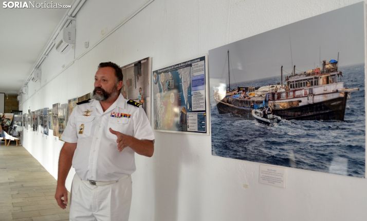 El subteniente Santos, de la Armada y destinado en Soria. /SN