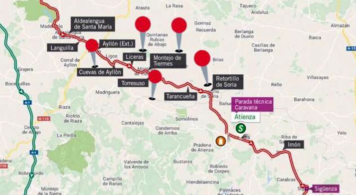 El recorrido de la Vuelta para el día 11. 