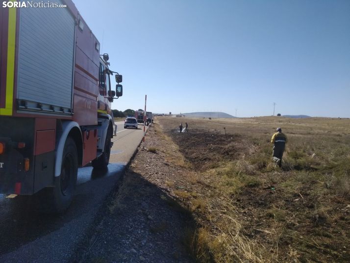 Conato de incendio forestal en la CL-101