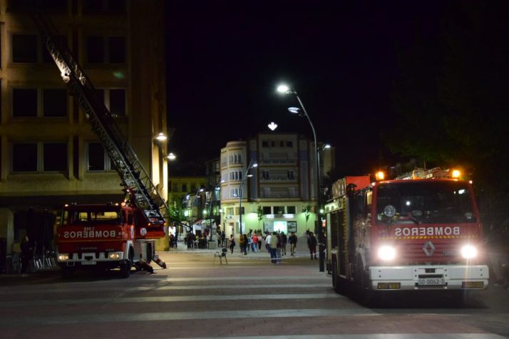 Caída de cascotes en el Espolón