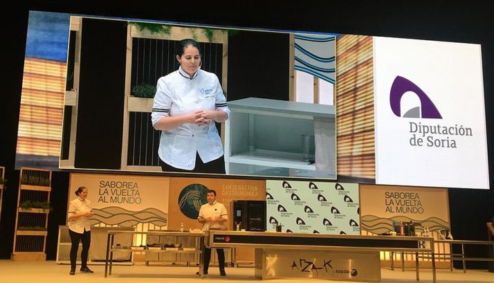 Una de las exhibiciones culinarias sorianas este miércoles. /Dip