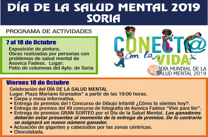 Este viernes, Día de la salud mental en Mariano Granados