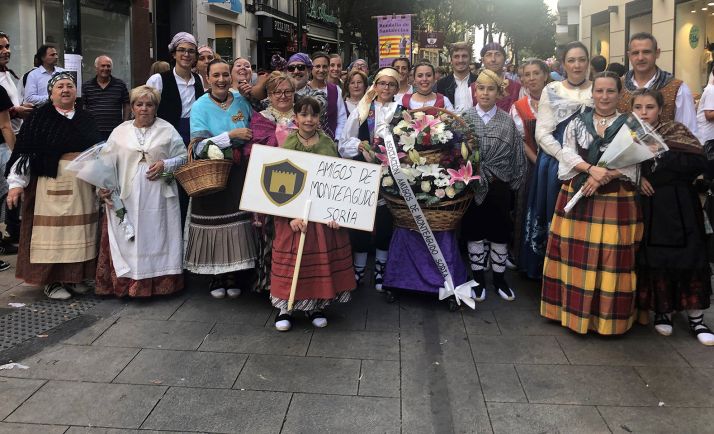 Monteagudo, en la ofrenda a la Virgen del Pilar en Zaragoza 