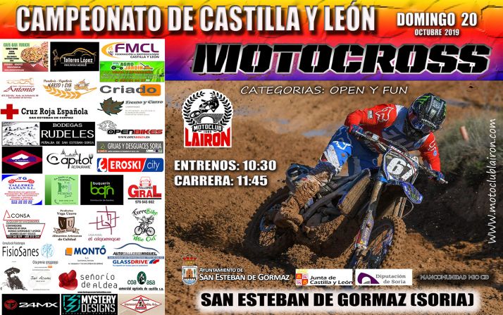 El cartel de la prueba