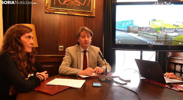 Beatriz Carro y Carlos Martínez este miércoles. /SN