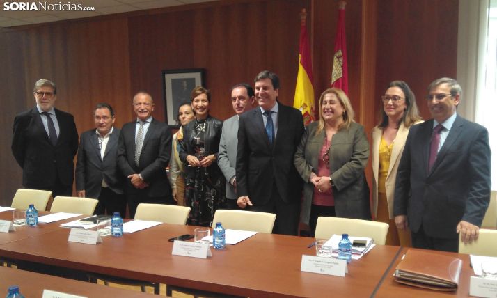 Reunión del Plan Soria ayer. /SN