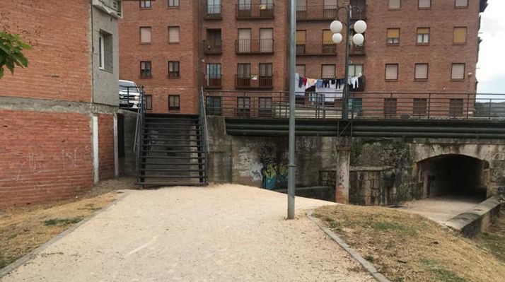 Lugar donde se instalará la rampa. 